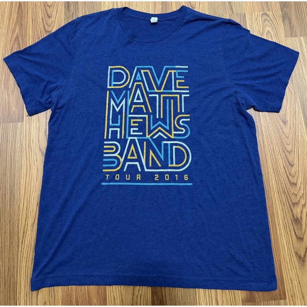 Dave Matthews Band T-Shirt Mens Large 2016 Summer Tour Concert Double Sided